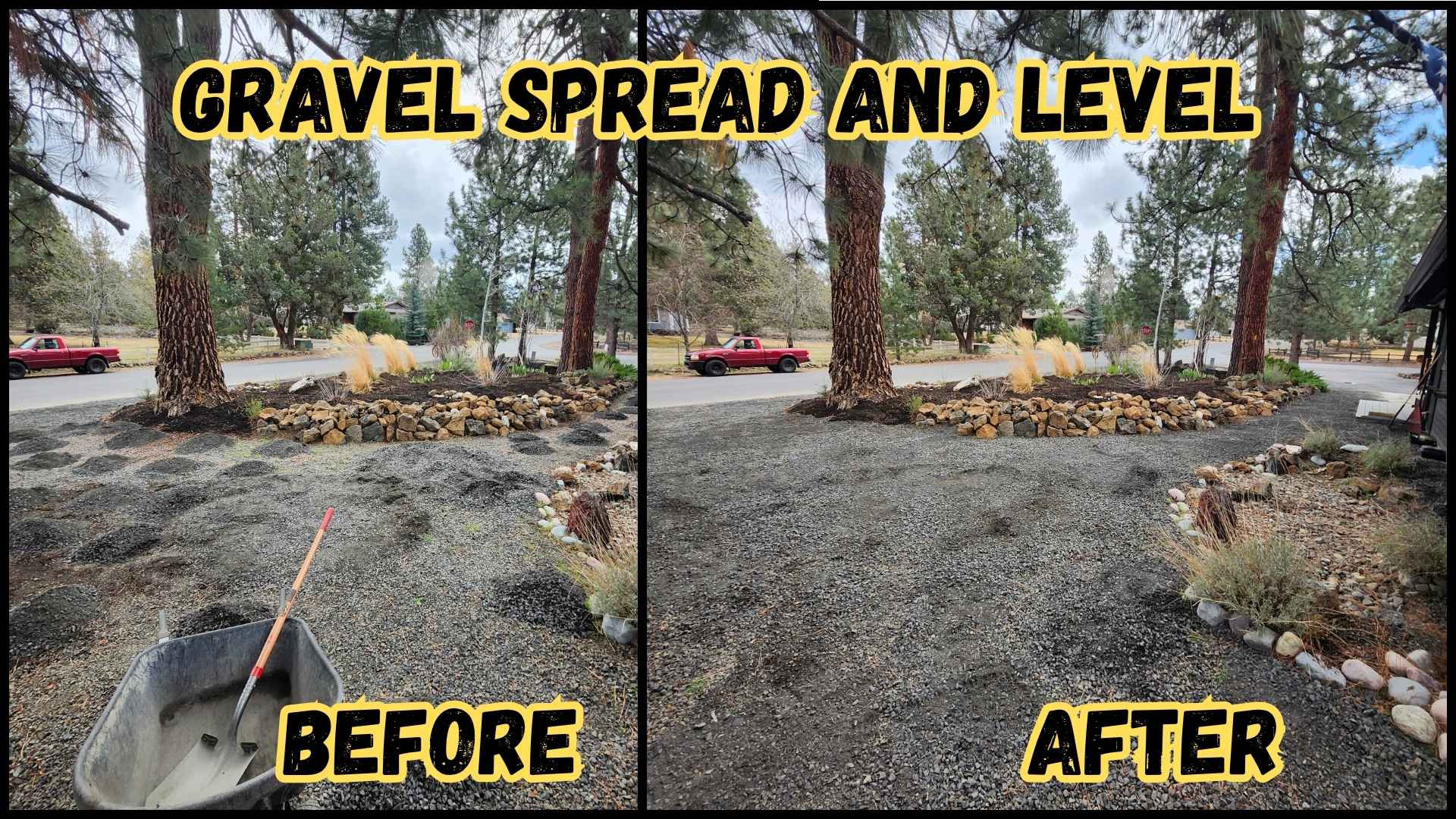 Gravel Spread and Leveling